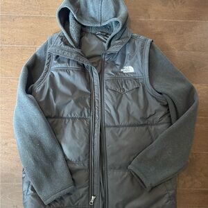 The North Face Black Fleece Jacket/coat/vest Boys size XL 18/20